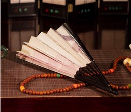 盛风为抗战胜利70周年国宴定制折扇与屏风