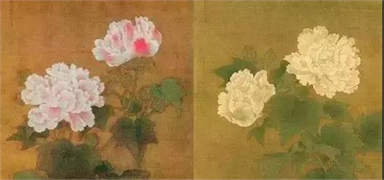 日本国宝——南宋·李迪《红白芙蓉花图》