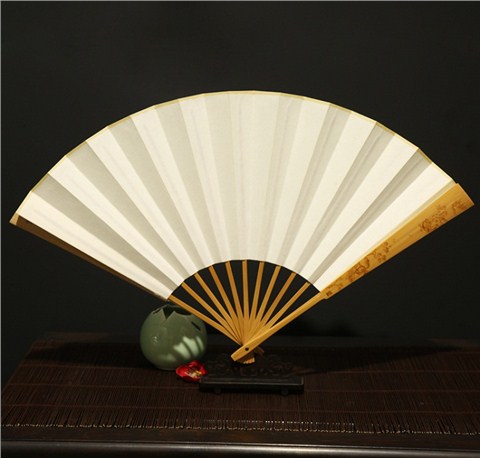 玉竹烙画折扇