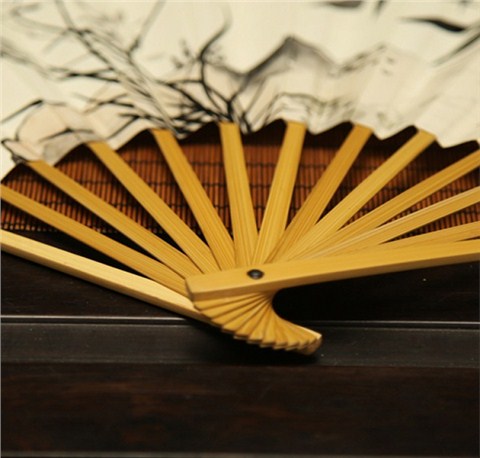 玉竹手绘折扇梅兰竹菊系列