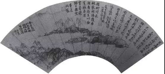 山水扇面 现藏于苏州博物馆